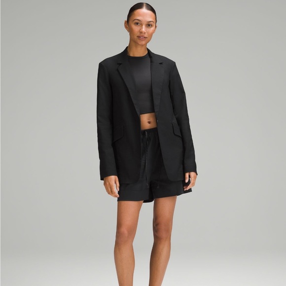 Lululemon relaxed twill blazer black XS NWT - Picture 8 of 11